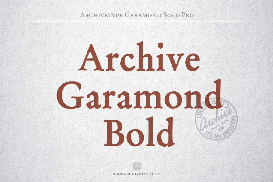 Archive Garamond Bold Pro Font