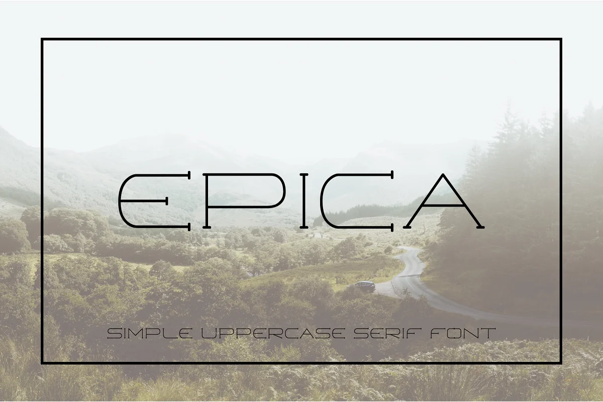 Epica Uppercase Serif Font