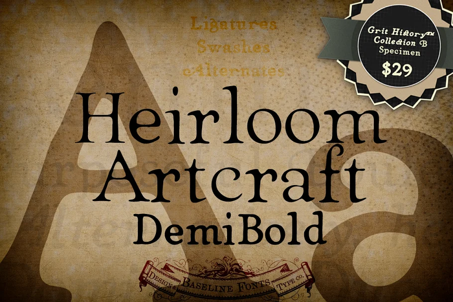 Demi Heirloom Artcraft Font