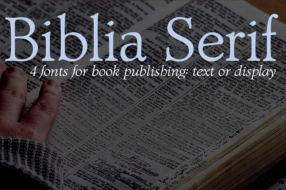 Biblia Serif For Book Production Font