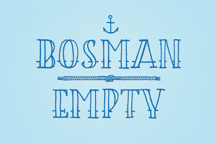 Bosman Empty Font