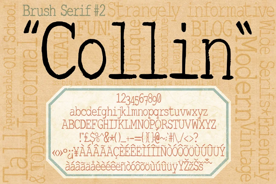 brush serif collin 1 1 - Post