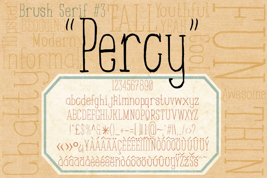 Brush Serif Percy Font