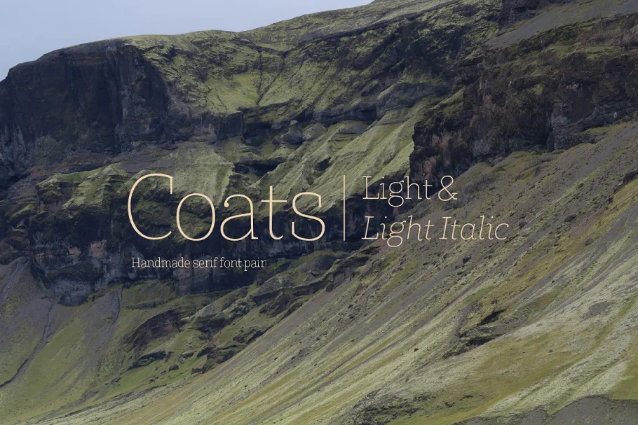 Coats Light and Coats Light Italic Font