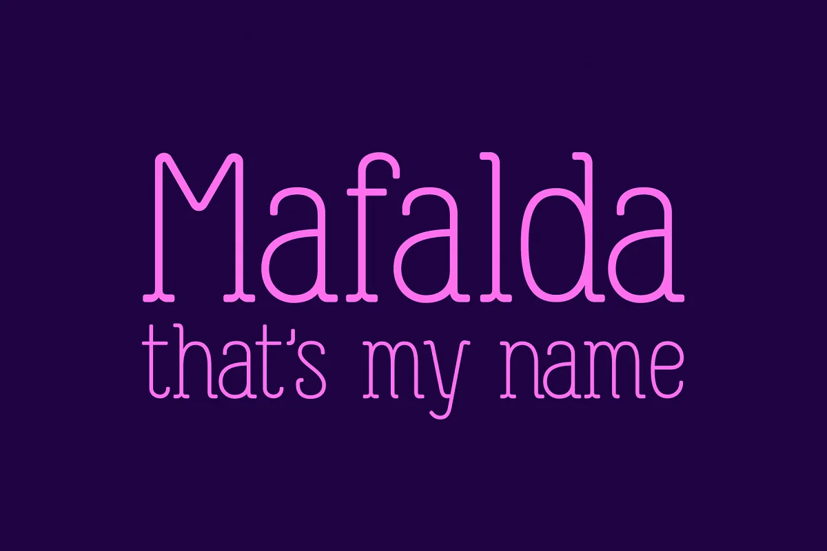 Mafalda Type Font