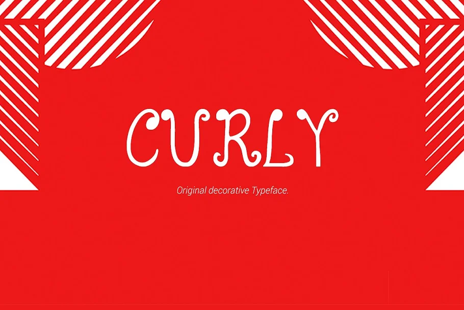 Curly Typeface Font