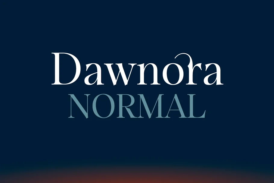 Dawnora Normal Font