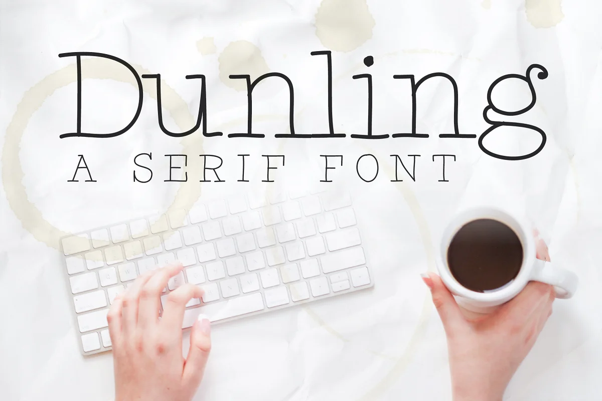 Dunling A Handmade Serif Font