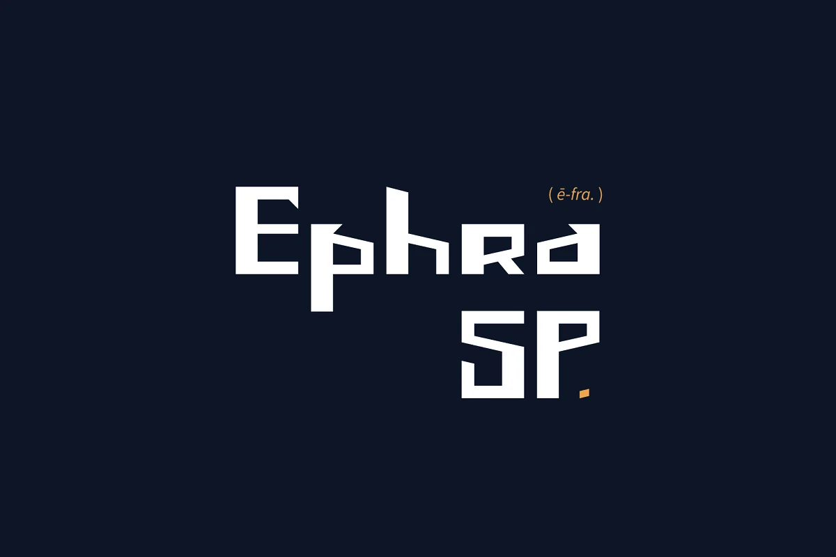 Ephra SP Sharp and Bold Font