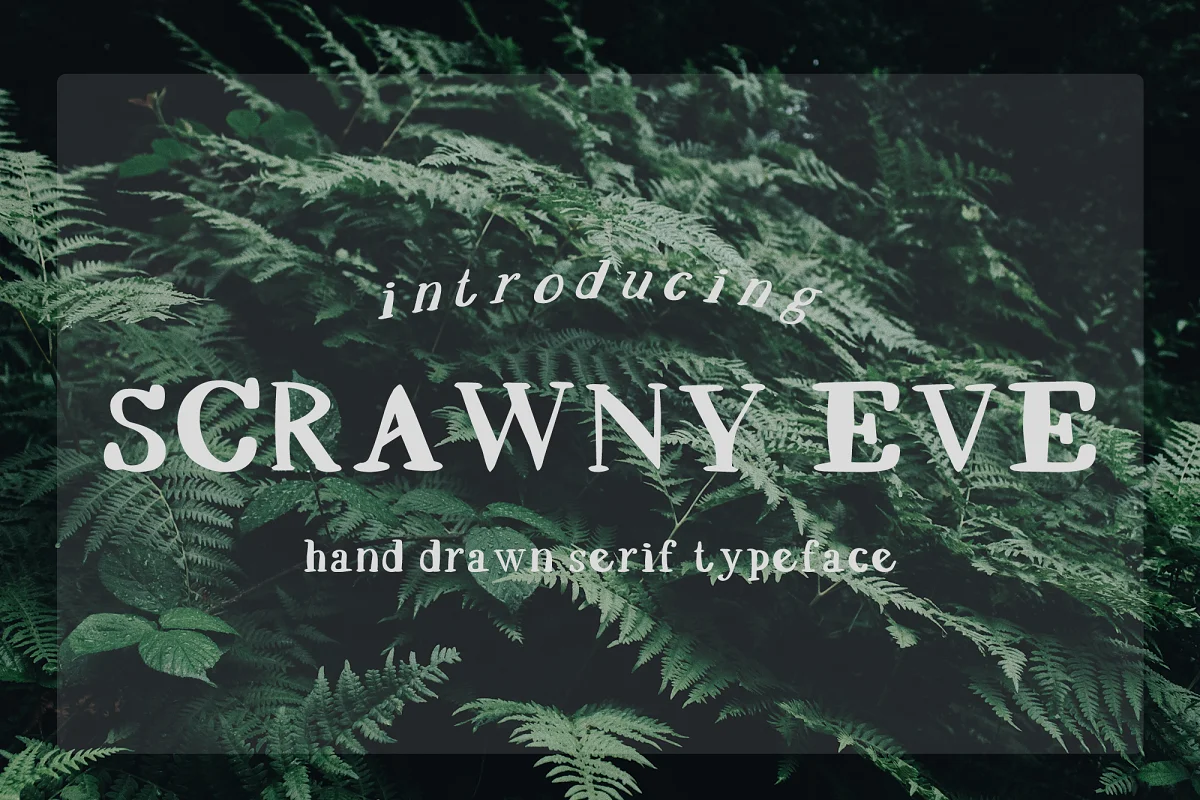 Scrawny Eve Hand Drawn Serif Font