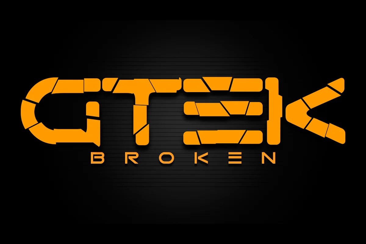 Gtek Broken Font