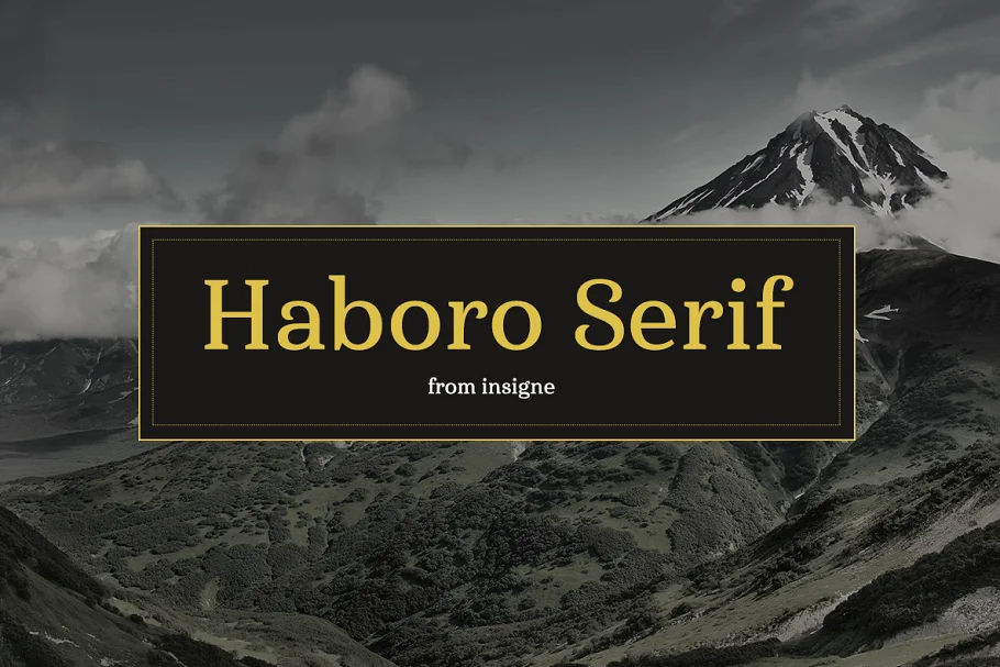 Haboro Serif Font