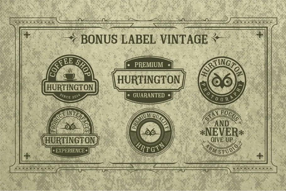 hurtington bonus labels - Post