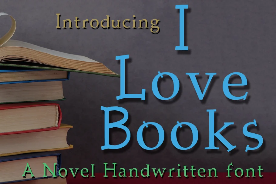 I Love Books Font