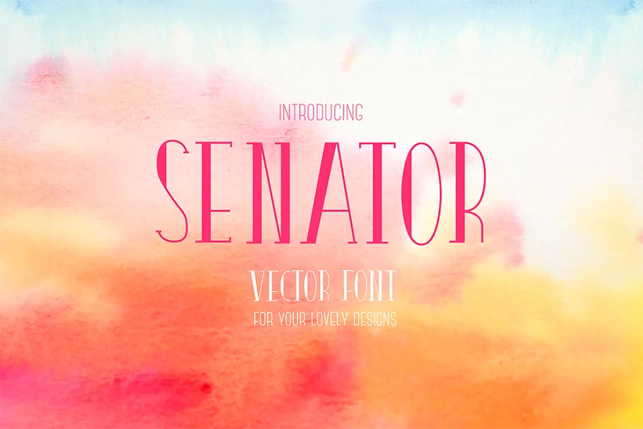 Senator Vector Font