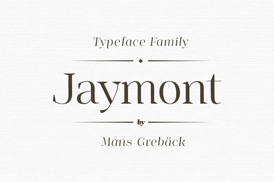 Jaymont Ten Style Serif Font