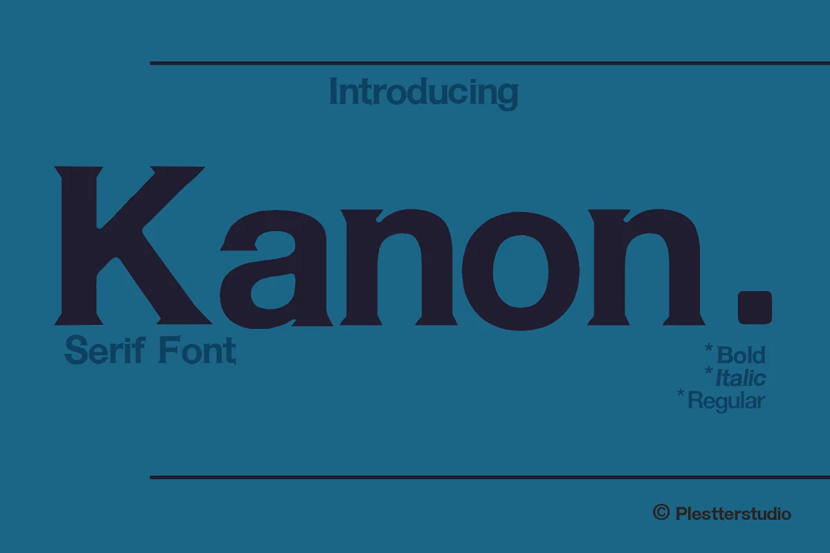 Kanon Serif Font