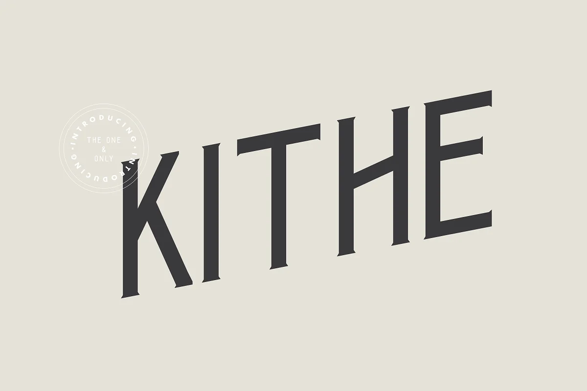 Kithe Typeface Font