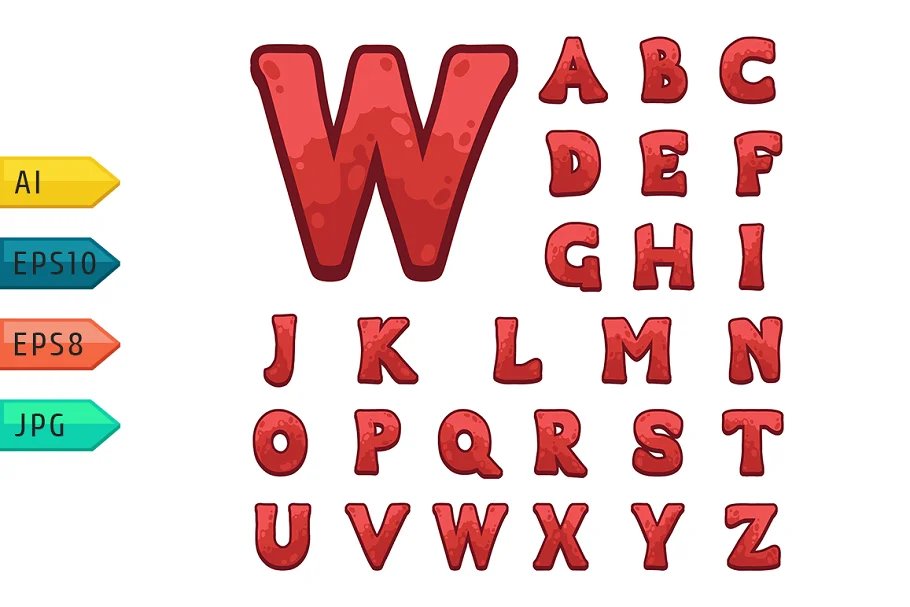 Game Alphabet Two For User Interfaces Font