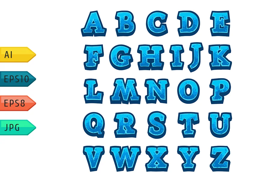 Game Alphabet Four For User Interfaces Font