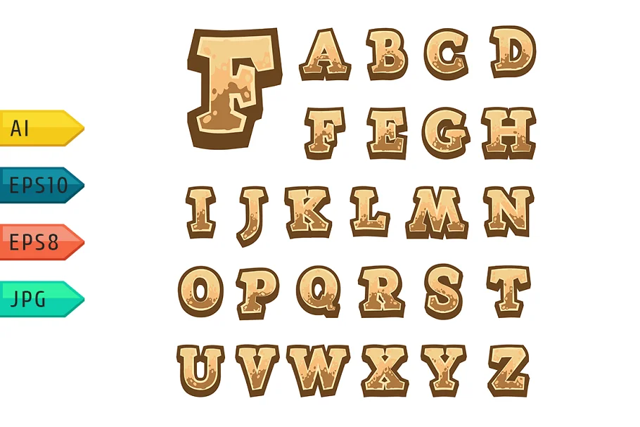 Game Alphabet For User Interfaces Font