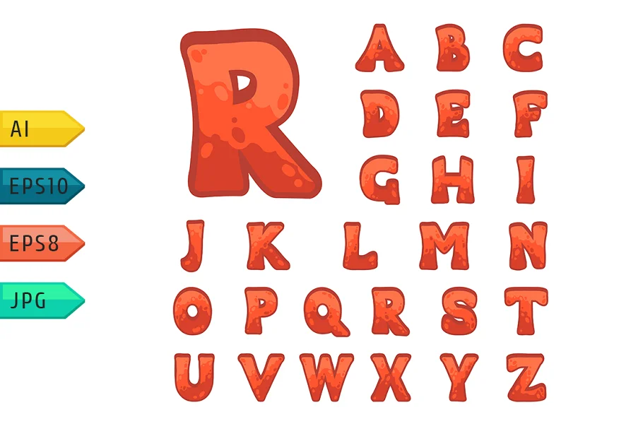 Game Alphabet For User Interfaces Font