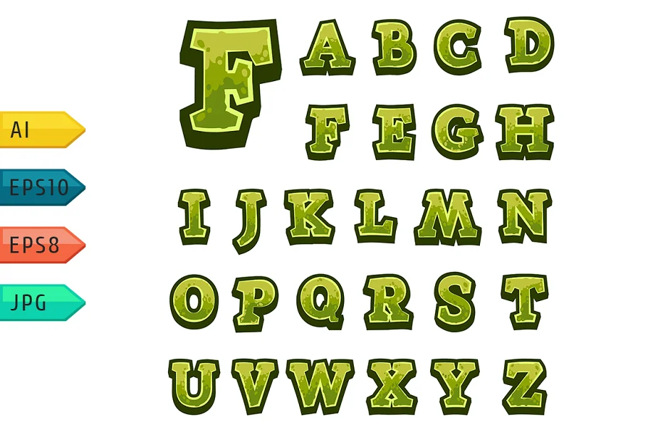 Game Alphabet 12 For User Interfaces Font