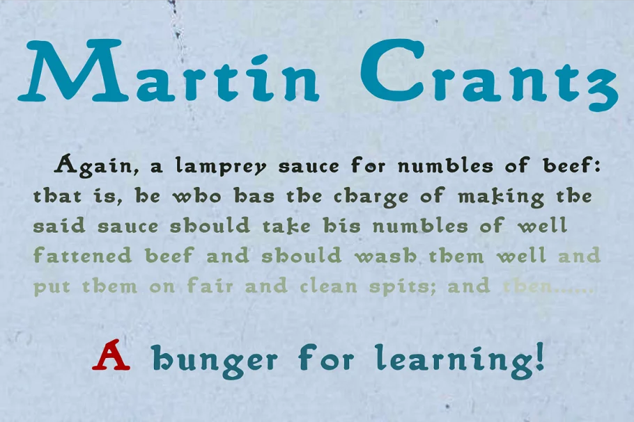 Martin Crantz Font