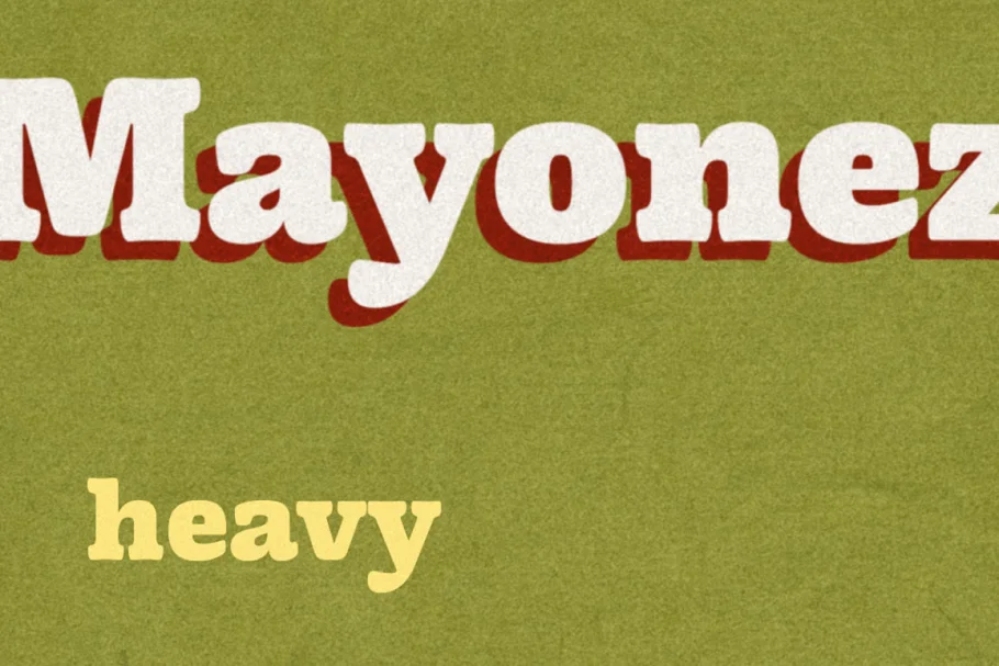 Mayonez Heavy Font