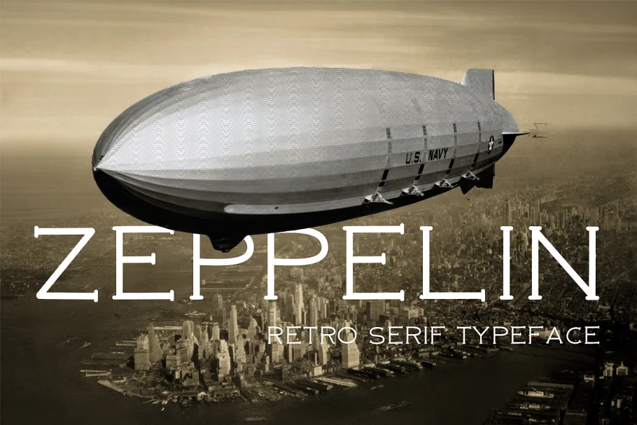 Zeppelin Retro Font