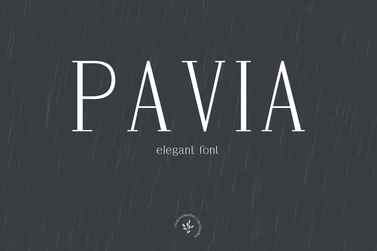 Pavia Font