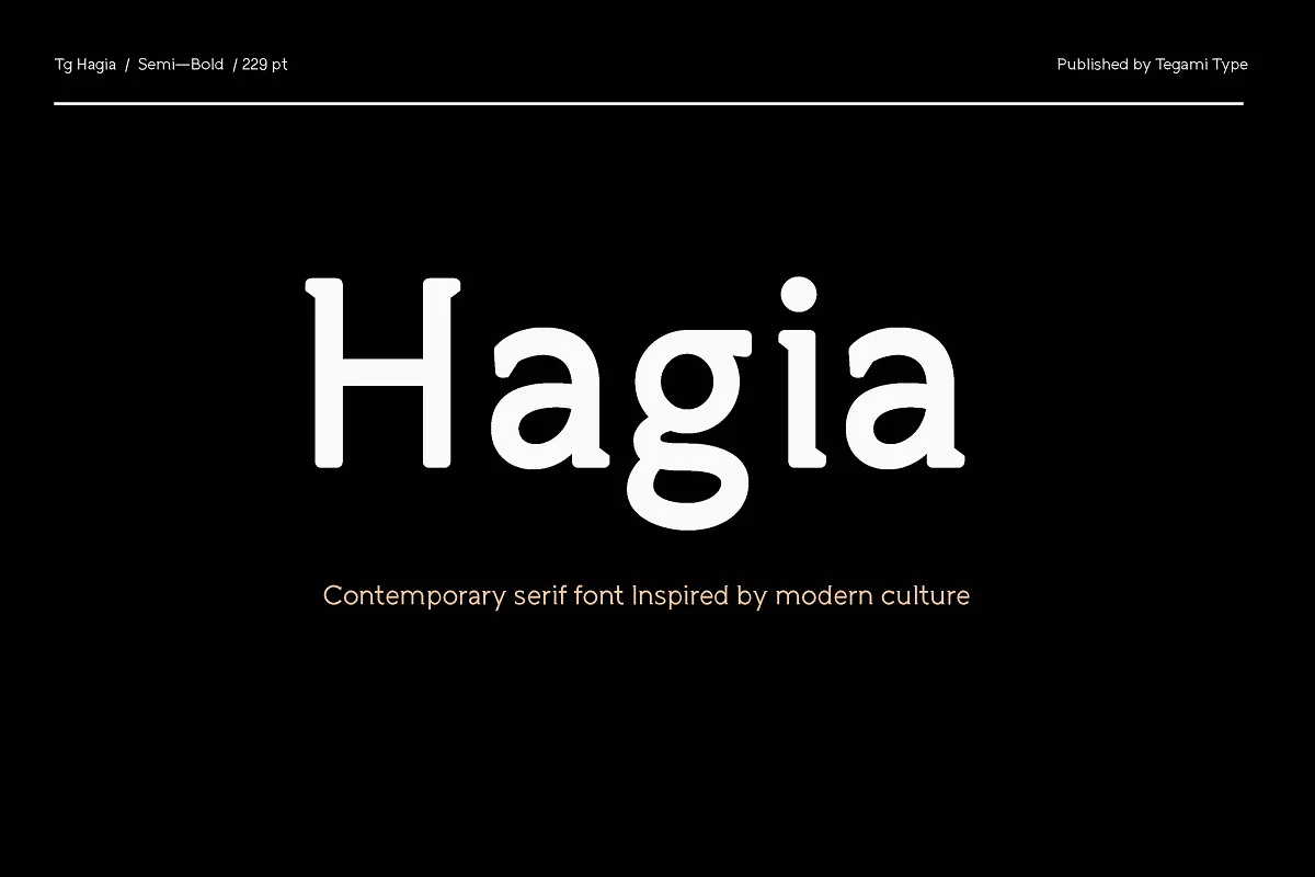 TG Hagia Font