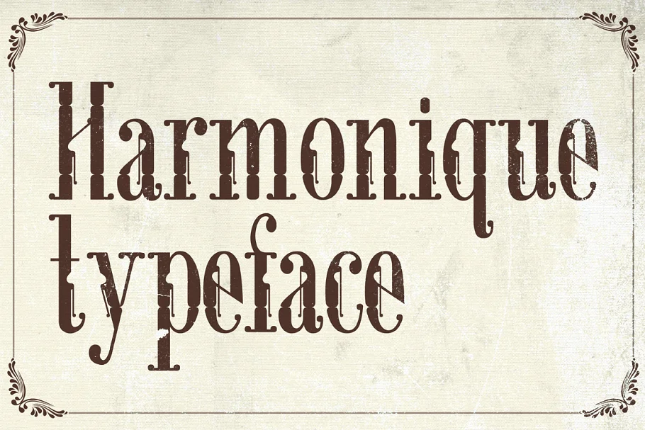 Harmonique Typeface Font