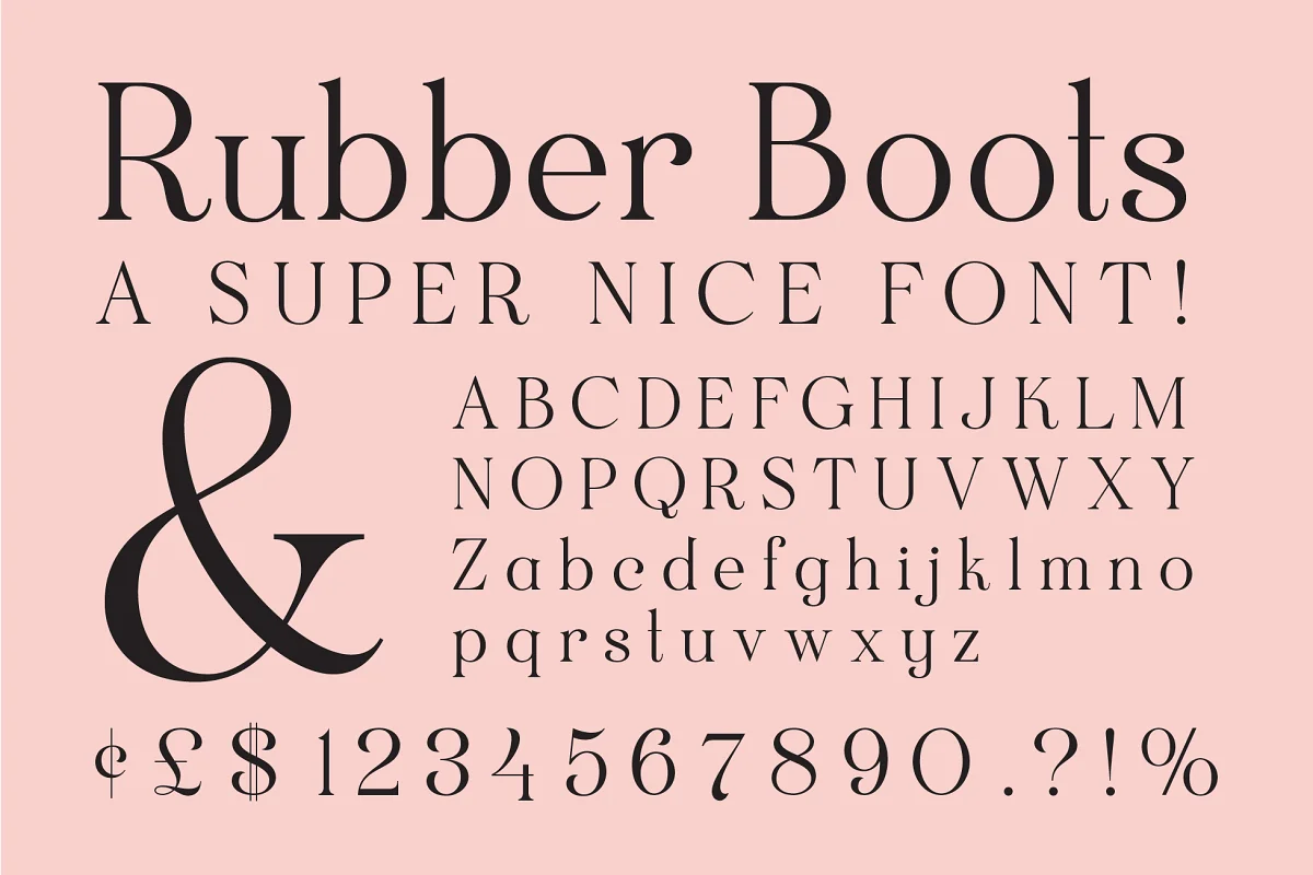 Rubber Boots Font