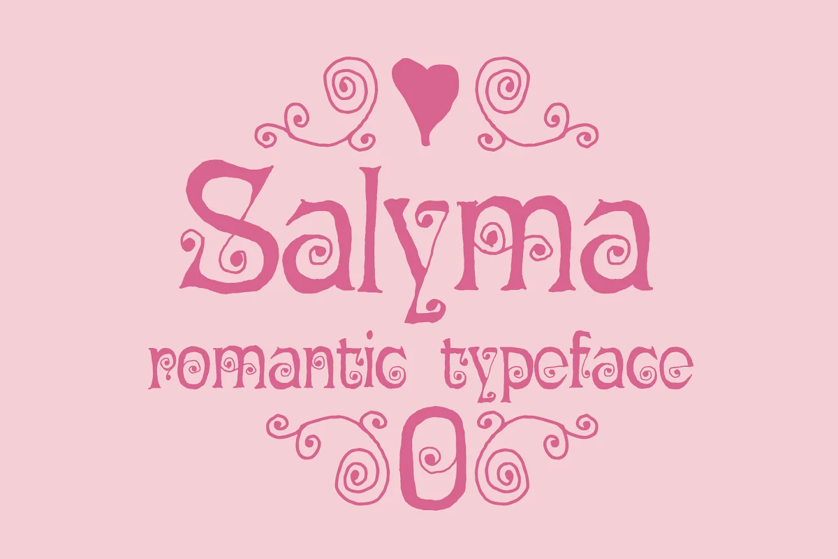 Salyma Romantic Typeface Font