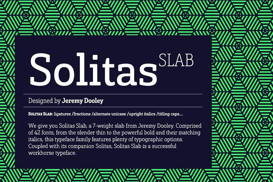 Solitas Slab Font