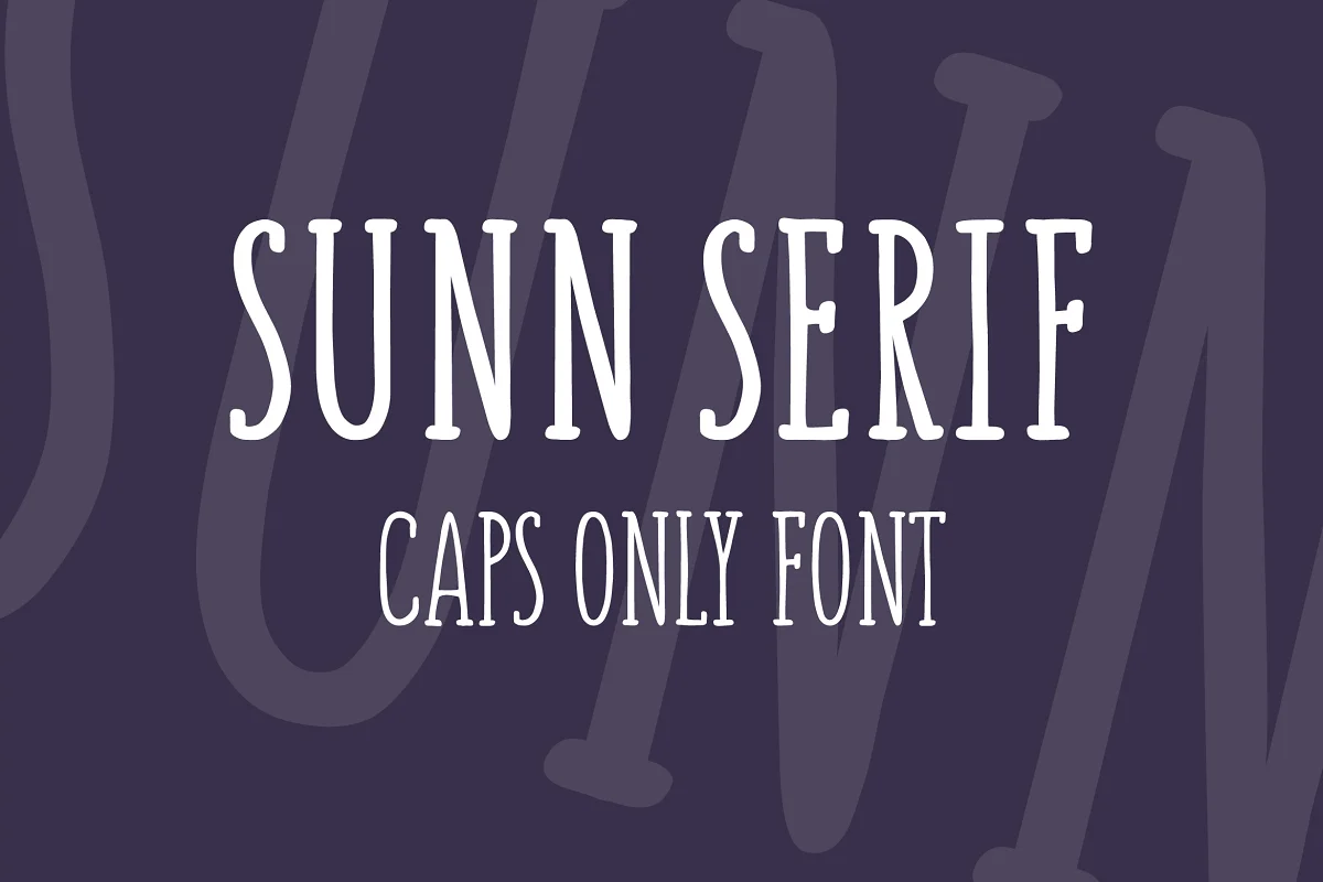 Sunn Serif Caps Only Font