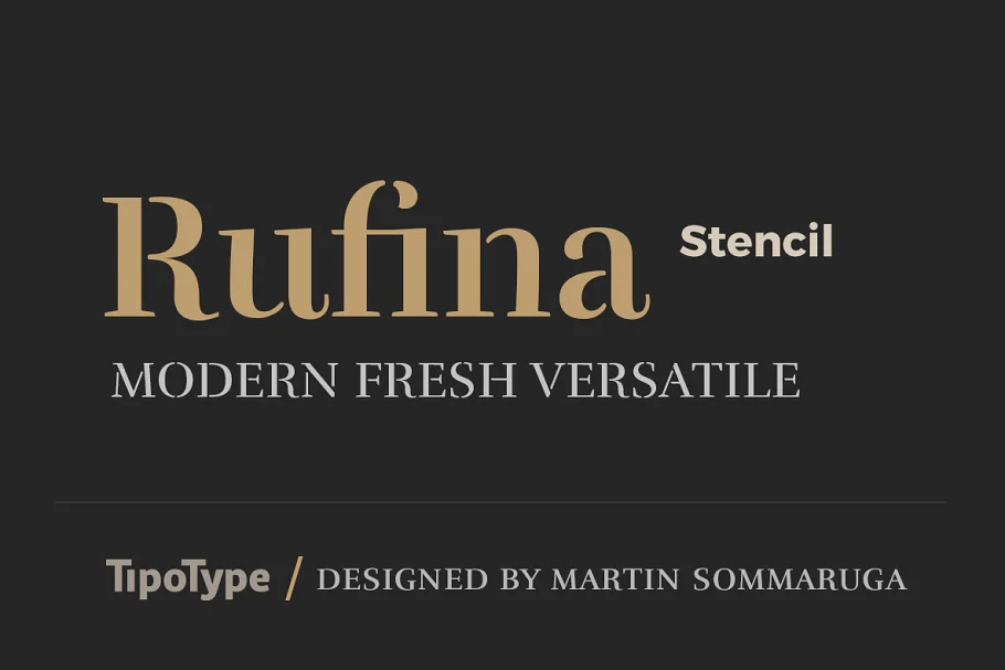 Rufina Stencil Font