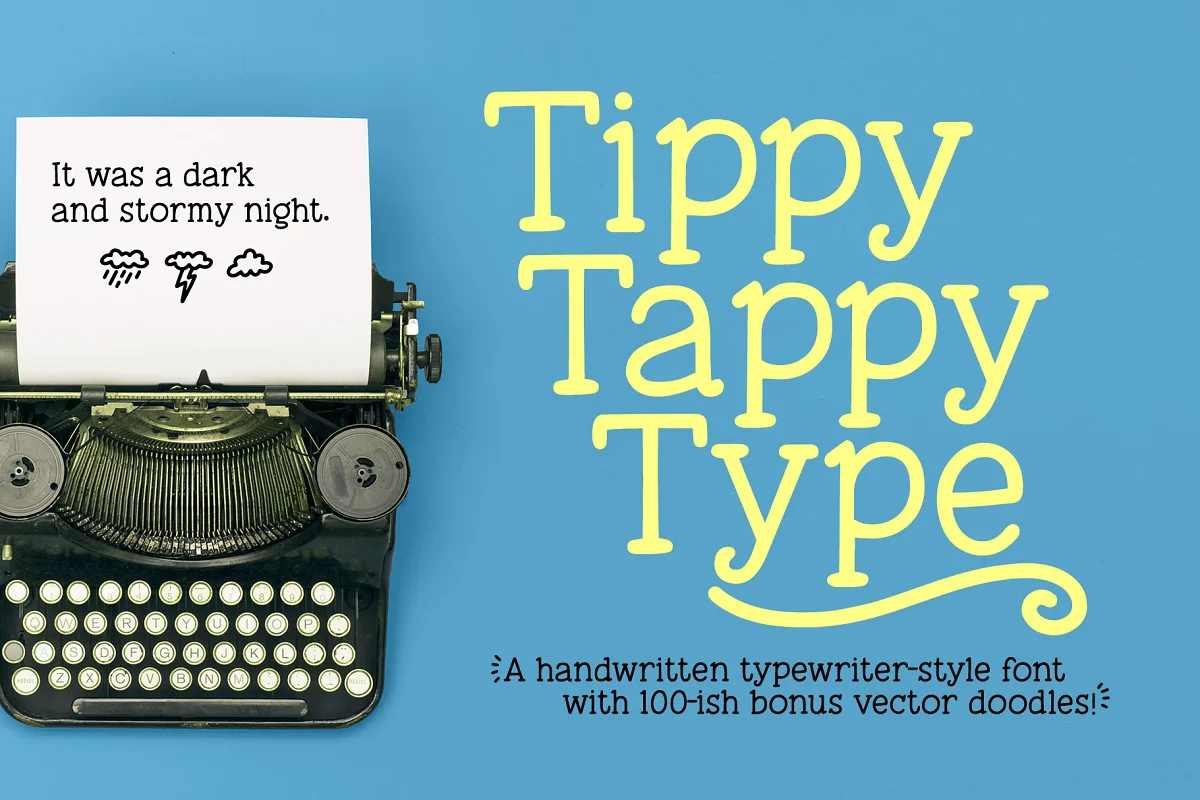 Tippy Tappy Typewriter Font