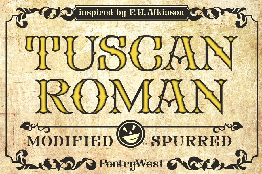 FHA Tuscan Roman Font