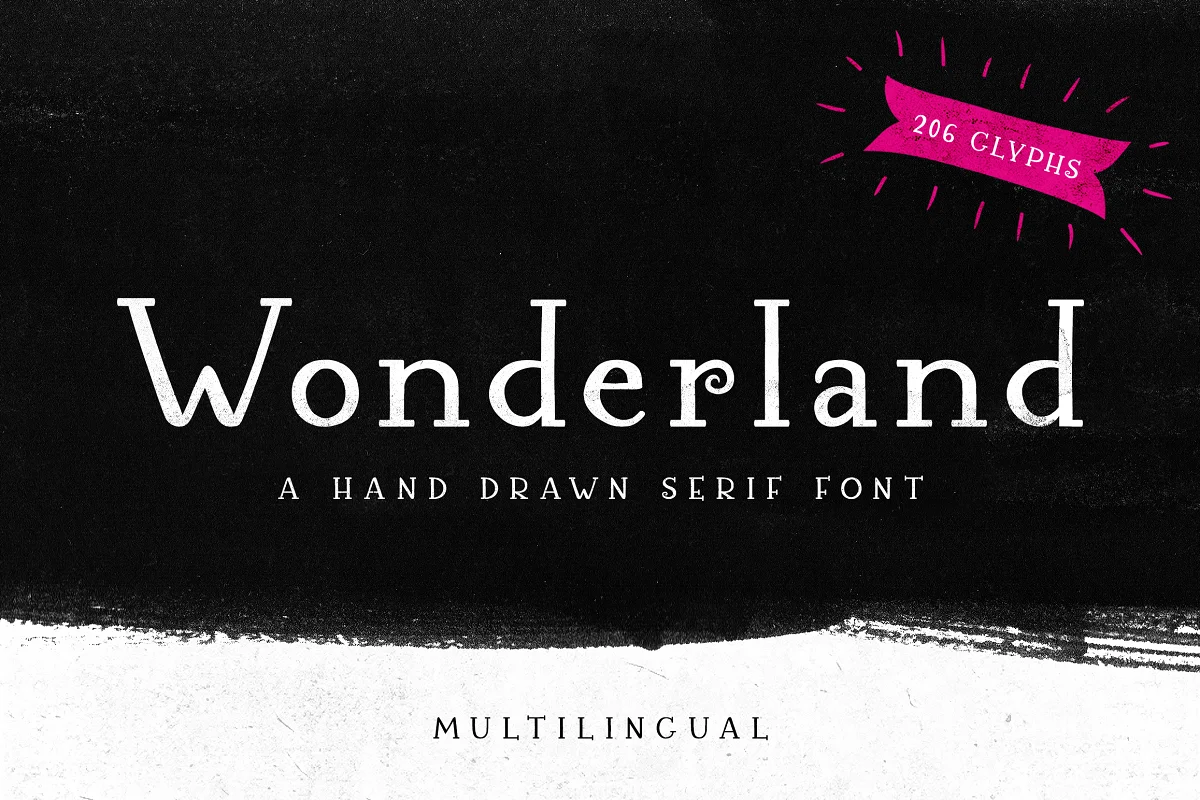 Wonderland A Hand Drawn Serif Font