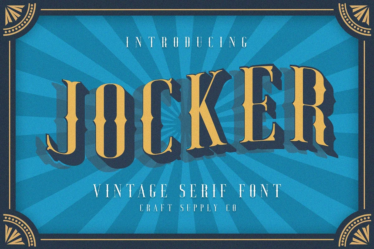 Jocker Vintage Serif Font