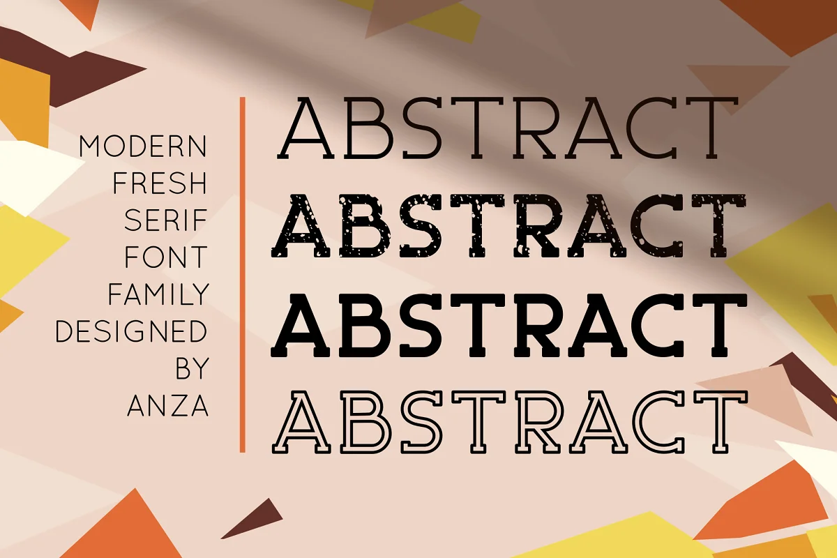 Abstract Fresh Serif Font