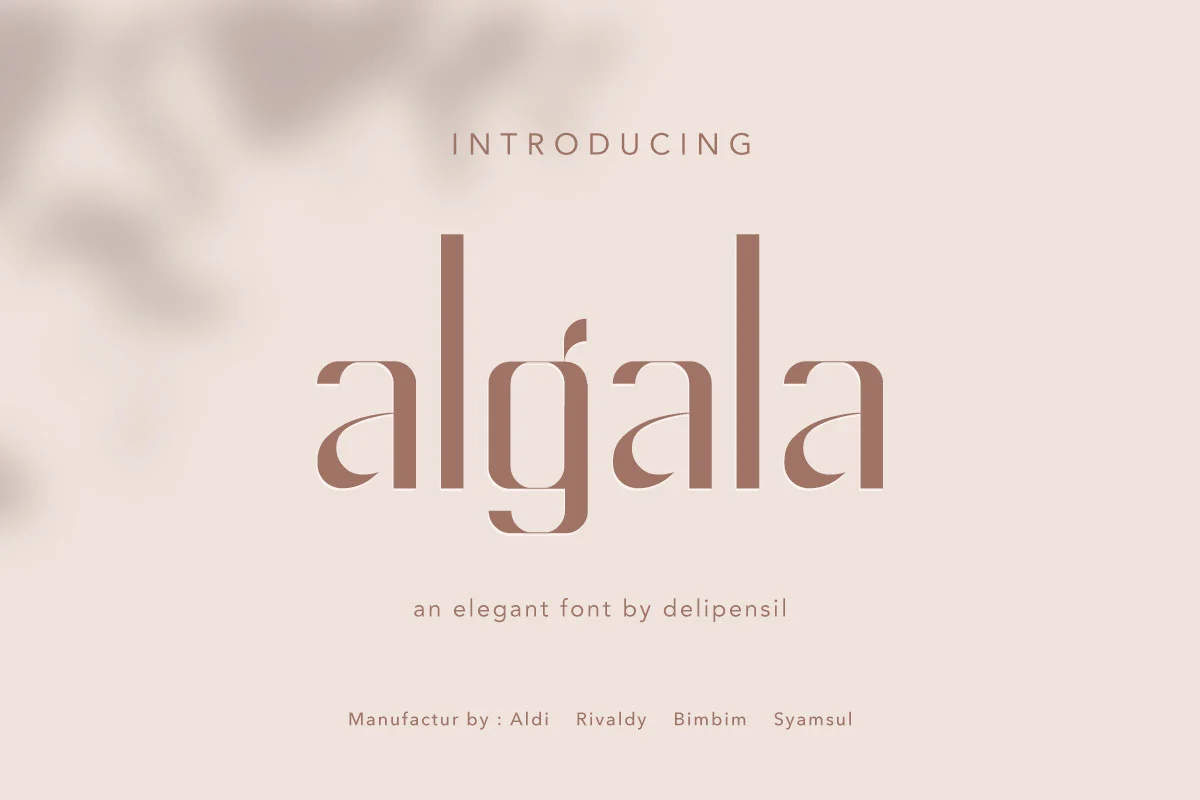 Algala Elegant Medium Font