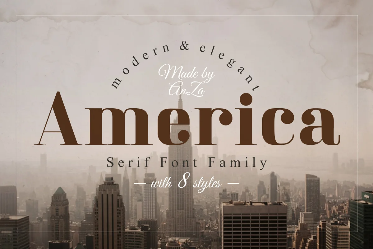 America Serif Font