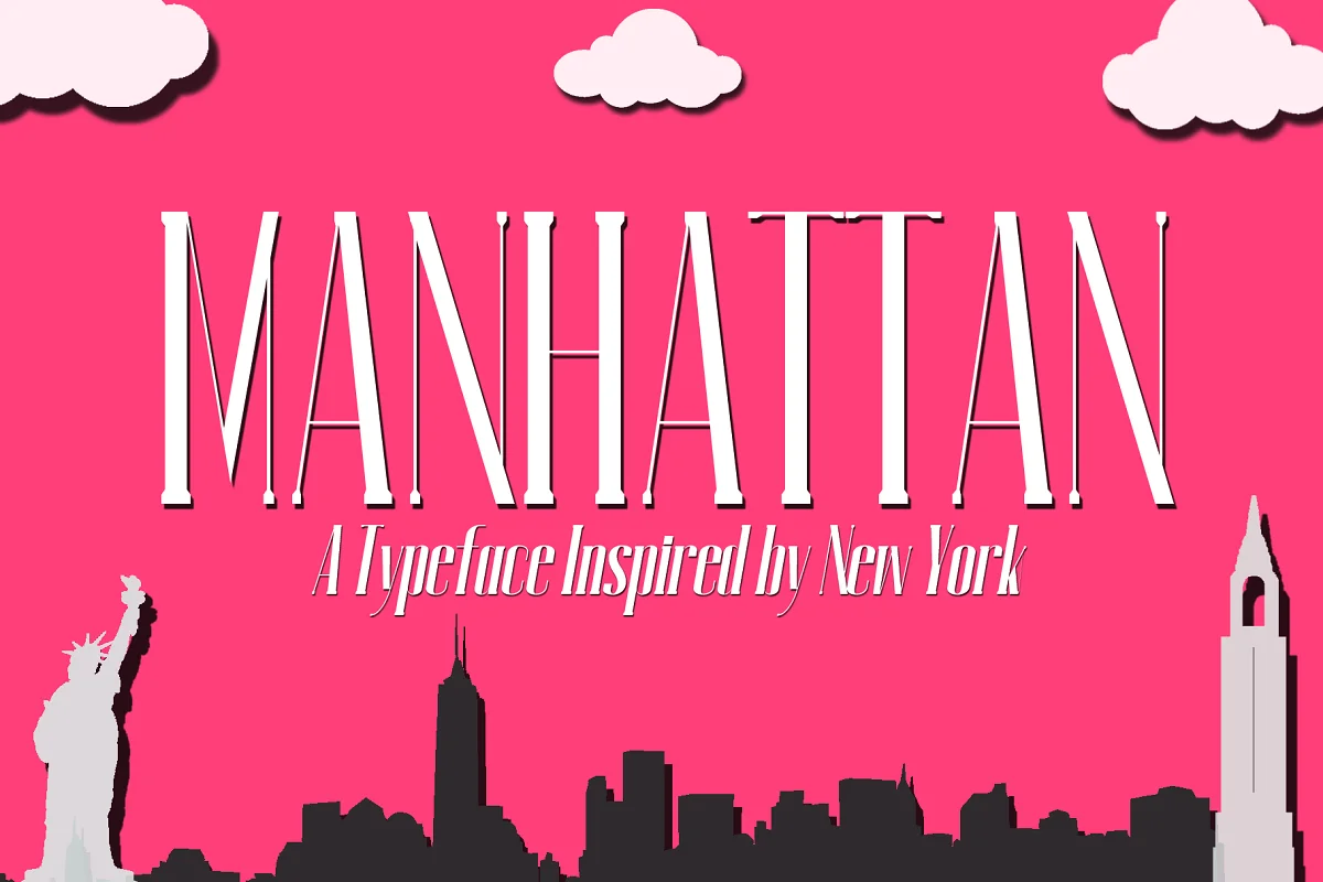 Manhattan A New York Typeface Font