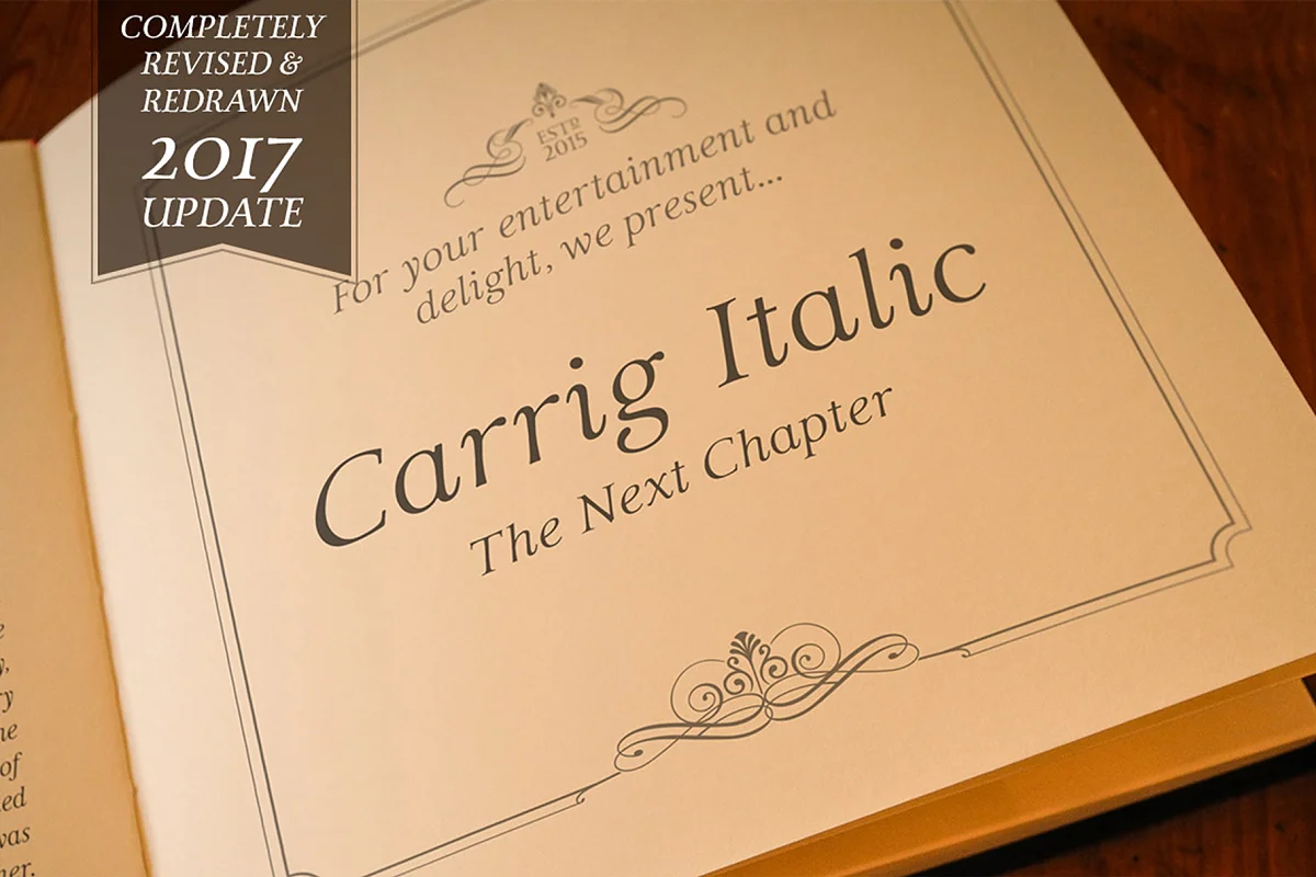 Carrig Italic 2 Elegant Serif Font