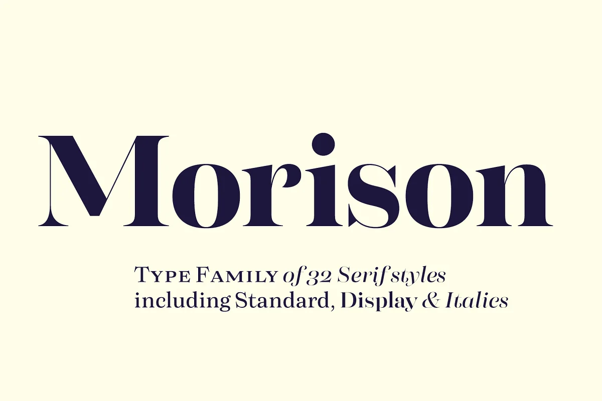 Morison Display and Serif Font