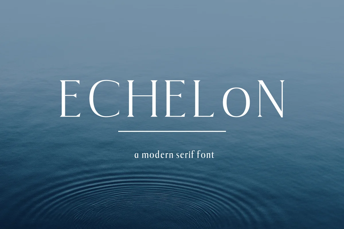 Echelon A Modern Serif Typeface Font