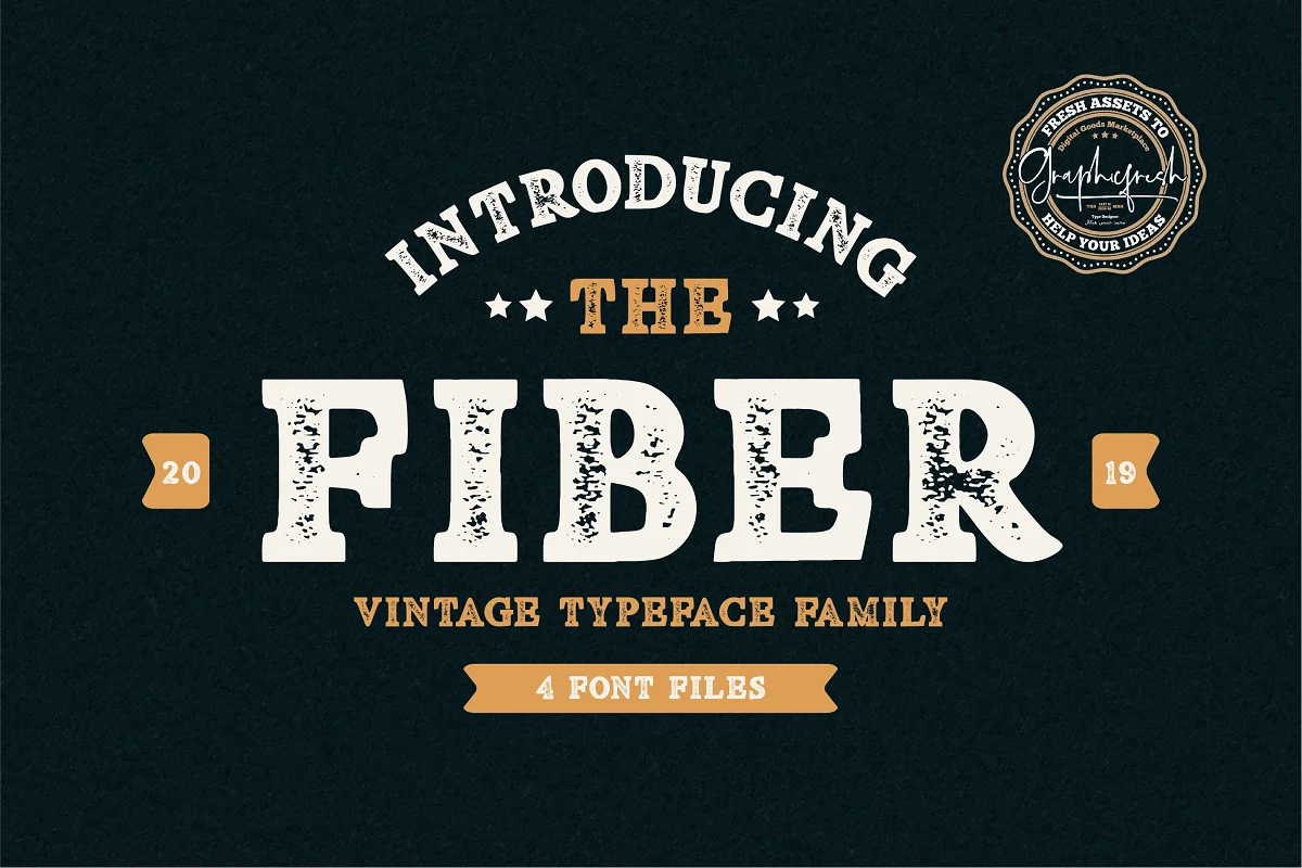 Fiber Vintage Serif Font